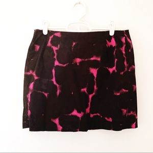 J. Crew Pink and Black Patterned Business Skirt